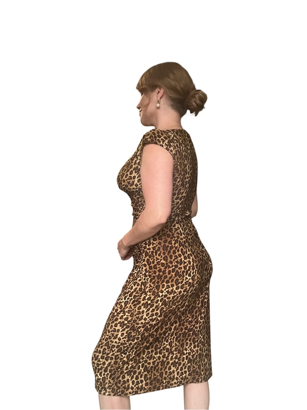 Ralph Lauren Leopard Print Sheath Dress Size small - Picture 7 of 9